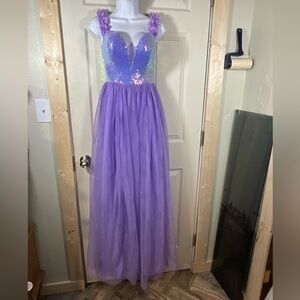 Elegant Purple‎ Sequin Prom Dress